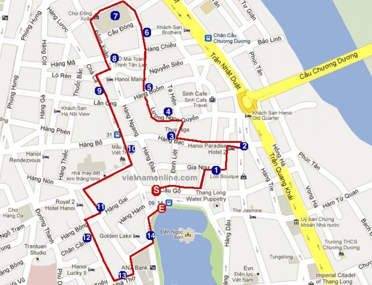 ハノイ市場地図