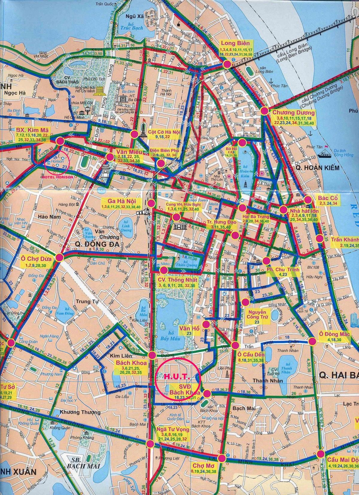 地図ハノイ市バス17号線