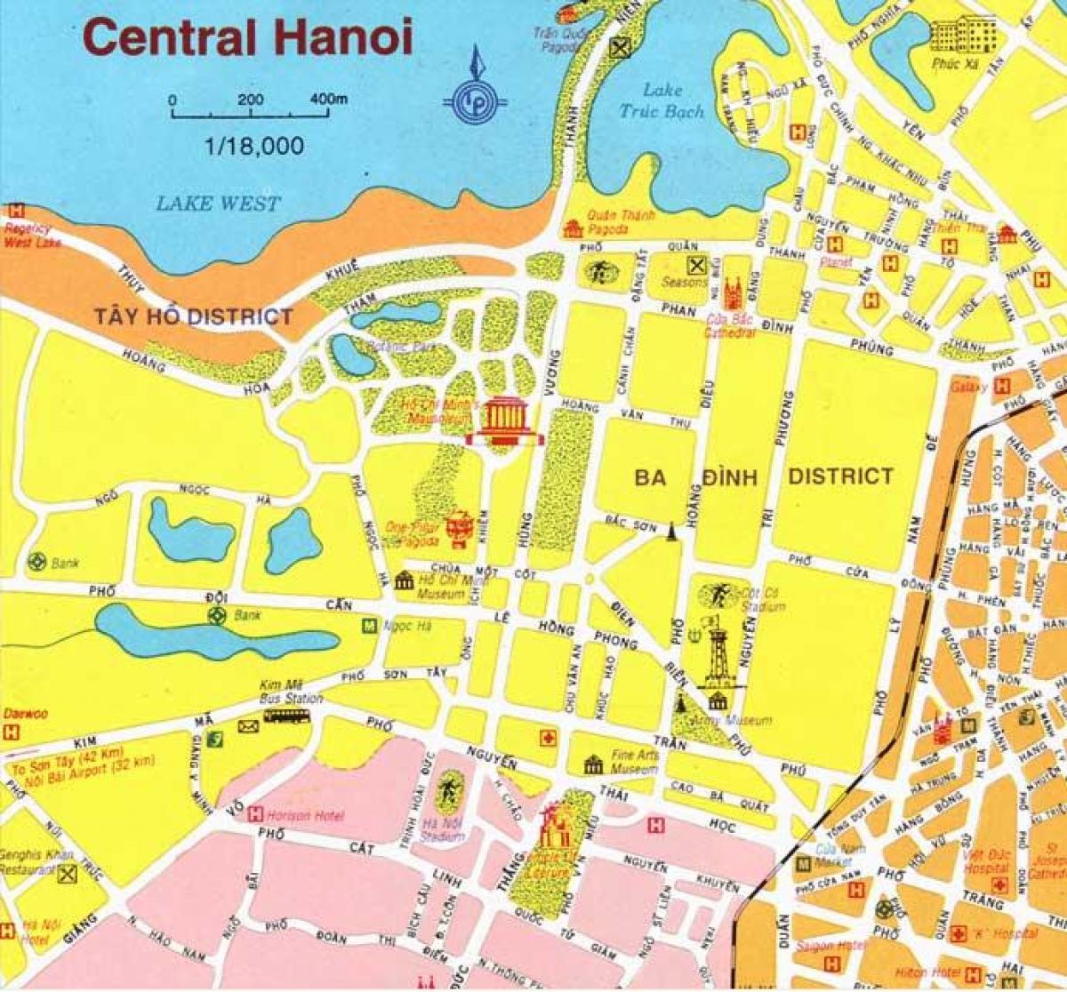 地図ハノイ市センター