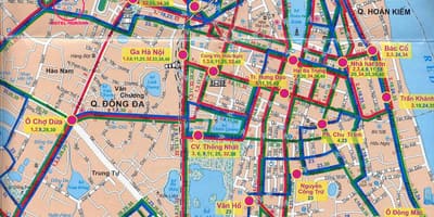 地図ハノイ市バス17号線