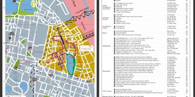 ハノイの観光地図