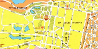 地図ハノイ市センター