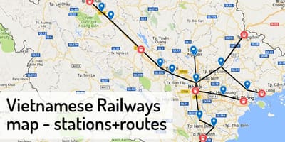 地図ハノイ駅 