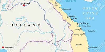 ハノイの地図の位置