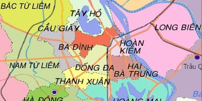 地図ha dongハノイ地区